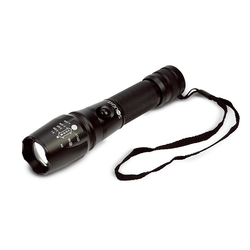 Solight profesionální nabíjecí LED svítilna, T6 XML Cree LED, 600lm, Li-Ion
