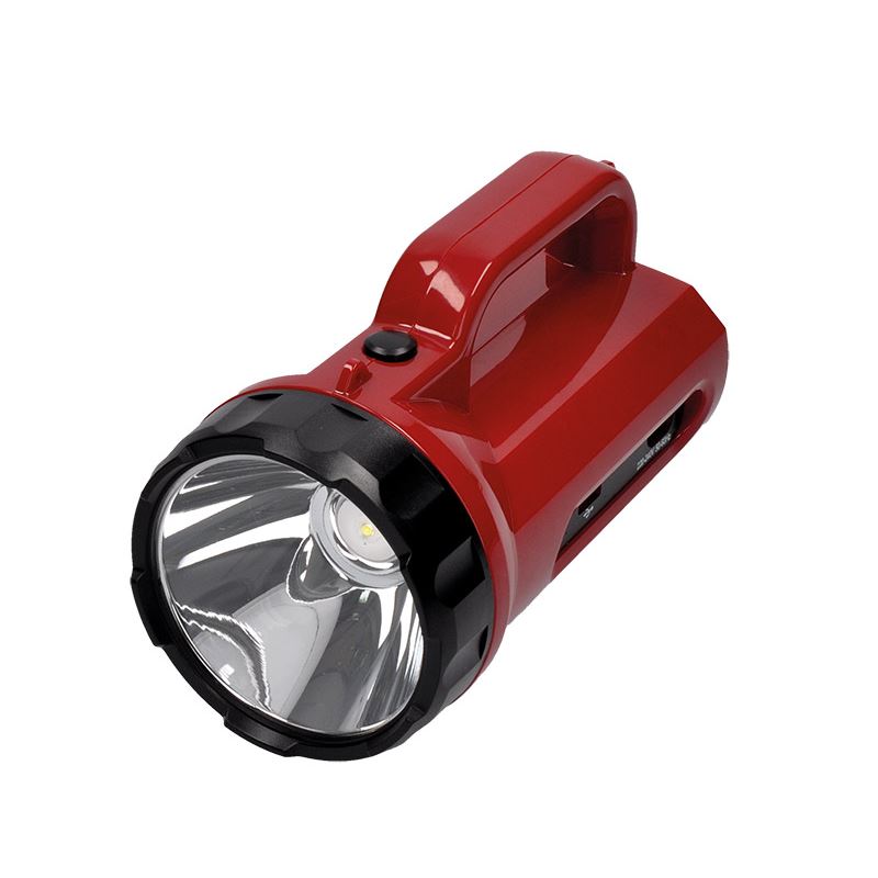 Solight LED svítilna nabíjecí s power bankem, 5W, 235lm, červená