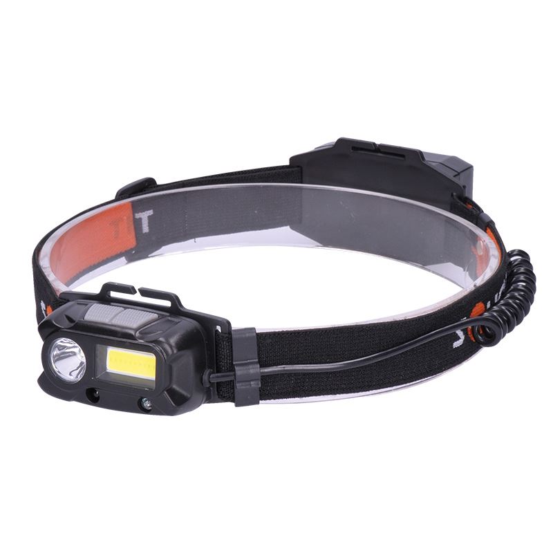 Solight LED čelová nabíjecí svítilna, 3W + COB,150 + 60lm, Li-ion