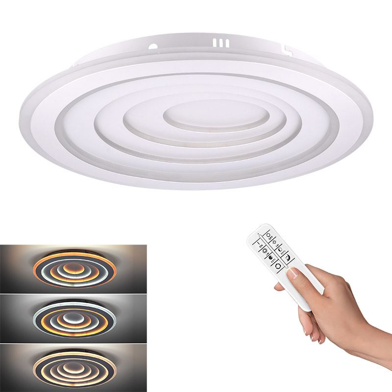 Solight LED stropní světlo Cascade, kulaté, 111W, 6047lm, dálkové ovládání