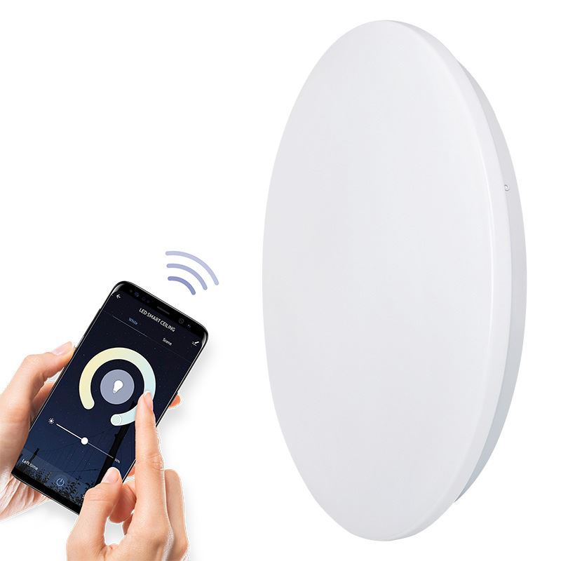 Solight LED SMART WIFI stropní světlo, 28W, 1960lm, 3000-6000K, kulaté, 38cm