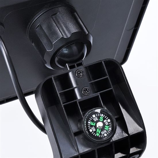 Solight LED solární osvětlení se senzorem, 11W, 1200lm, 3 CCT, Li-Ion, černá