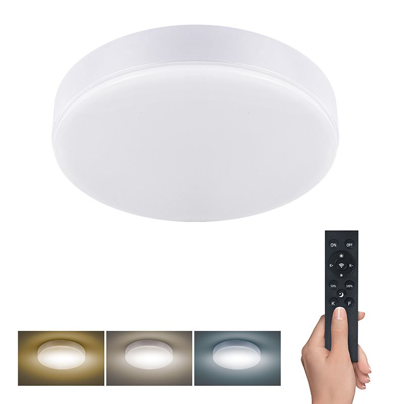 Solight LED osvětlení s dálkový ovladačem, 36W, 2160lm, 30cm, změna chromatičnosti, stmívatelné, bílá