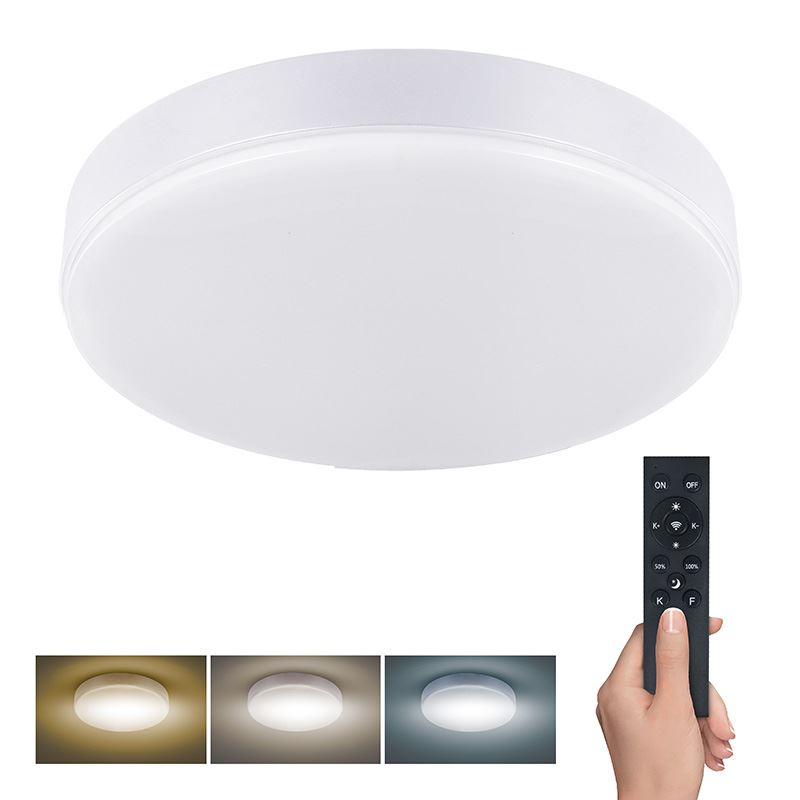 Solight LED osvětlení s dálkový ovladačem, 50W, 3000lm, 40cm, změna chromatičnosti, stmívatelné, bílá