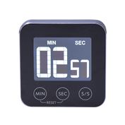 Solight Digital kitchen timer, countdown or addition of time, aluminum, black color, magnet for snap