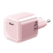 Solight 33W GaN fast charge USB-C adaptér, růžový