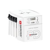 SKROSS Cestovní adaptér MUV USB AC30PD, univerzální, neuzemněný, USB A+C 30W