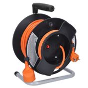 Solight cable reel 1 socket, 25m, orange cable, 3x 1,5mm2