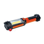 Solight LED multifunkční světlo, 180+70lm, 3W COB + 1W LED, klip, magnet, flexibilní, 3x AAA