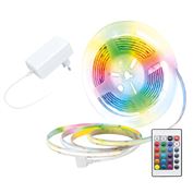Solight LED SMD RGB pásek, sada s adpatérem, 3m, dálkové ovládání, 10W/m, multicolor