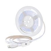 Solight LED COB pásek, 5m, 7W/m, 500lm/m,  studená bílá, USB napájení, vypínač, 8mm