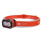 Solight LED head rechargeable flashlight, 250lm, warm+cool light, Li-Ion