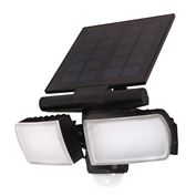 Solight LED solar light with PIR sensor, 8W, 600lm, Li-on, black