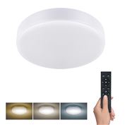 Solight LED osvětlení LECCE s dálkový ovladačem, 36W, 2160lm, 30cm, změna chromatičnosti, stmívatelné, bílá