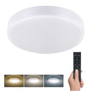 Solight LED osvětlení LECCE s dálkový ovladačem, 50W, 3000lm, 40cm, změna chromatičnosti, stmívatelné, bílá