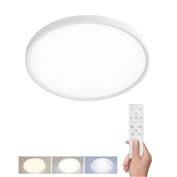 Solight LED osvětlení s dálkovým ovladačem Estela White, 50W, 5400lm,  60cm, URG<19, závěsné i přisazené