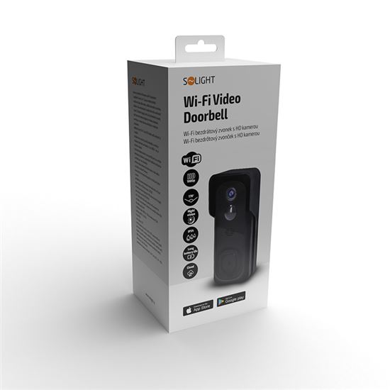 Solight bezdrátový WiFi zvonek s HD kamerou