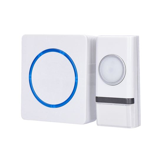 Solight Wireless doorbell, battery operated, 120m, fixed code, white