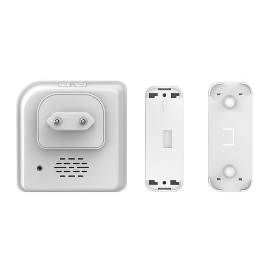 Solight Wireless doorbell, 2x transmitter, plug-in, 200m, learning code, white