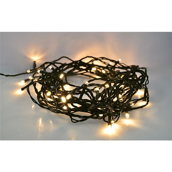 Solight LED vánoční řetěz, 500 LED, 50m, přívod 5m, IP44, teplá bílá