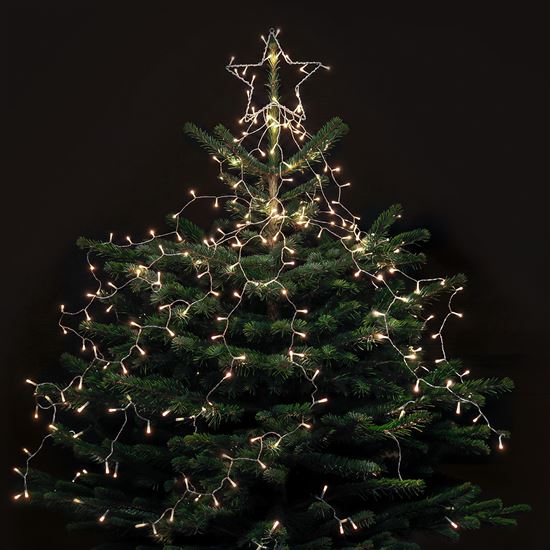 Solight LED chain with star for Christmas tree, height 2.1m, 212 LEDs, IP44
