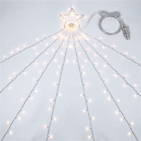 Solight LED chain with star for Christmas tree, height 2.1m, 212 LEDs, IP44