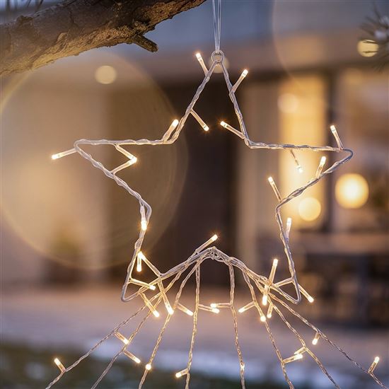 Solight LED chain with star for Christmas tree, height 2.1m, 212 LEDs, IP44