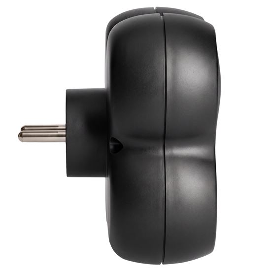 Solight adaptor 3x 15A, on-off switch, black
