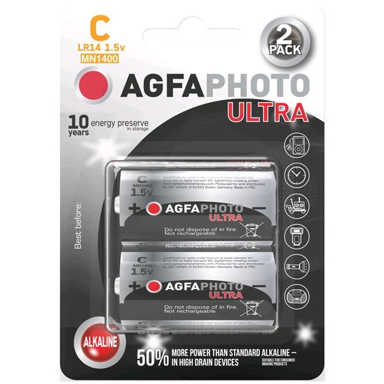 AgfaPhoto Power Ultra baterie LR14/C, blistr 2ks