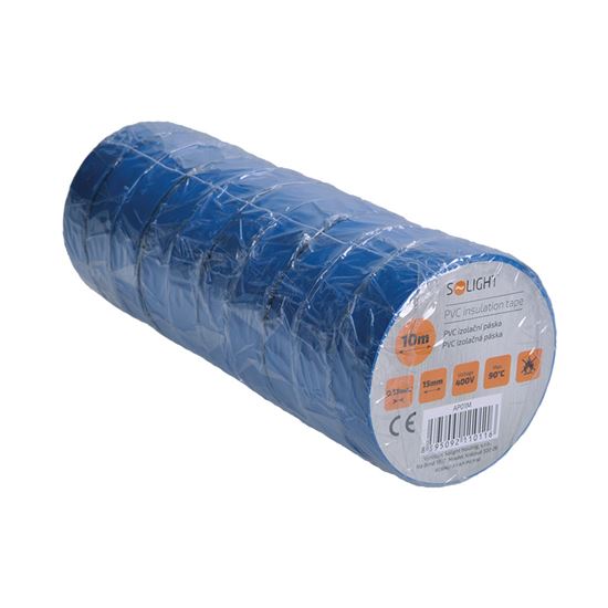 Solight izolační páska, 15mm x 0,13mm x 10m, modrá