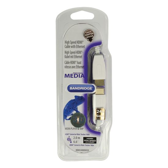 Bandridge Personal Media HDMI digital cable with ethernet, 2m