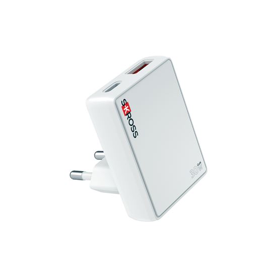 SKROSS USB A+C nabíječka Slim charger 30W EU, typ C