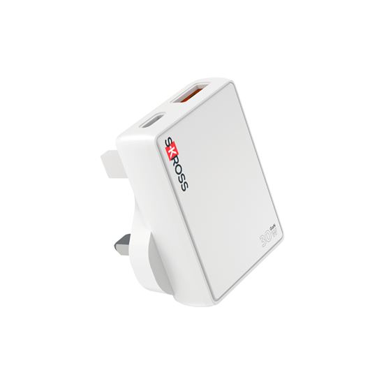 SKROSS USB A+C nabíječka Slim charger 30W UK, typ G