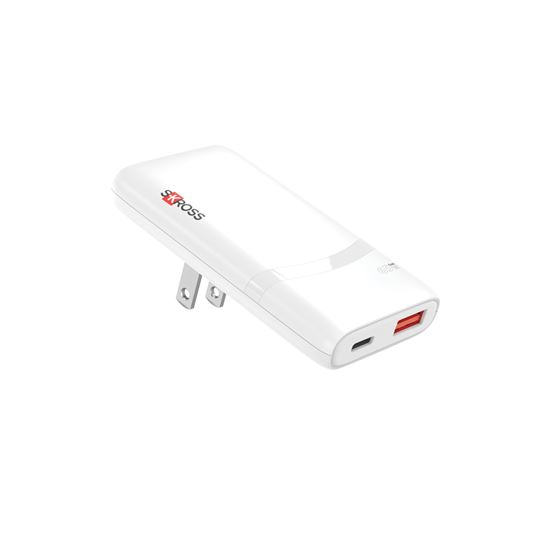 SKROSS USB A+C nabíječka Multihead charger 65W EU+UK+US, typ C+G+A