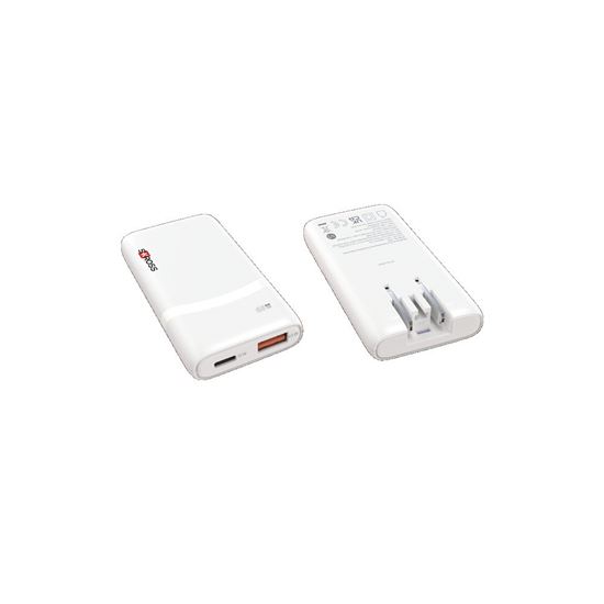 SKROSS USB A+C nabíječka Multihead charger 65W EU+UK+US, typ C+G+A