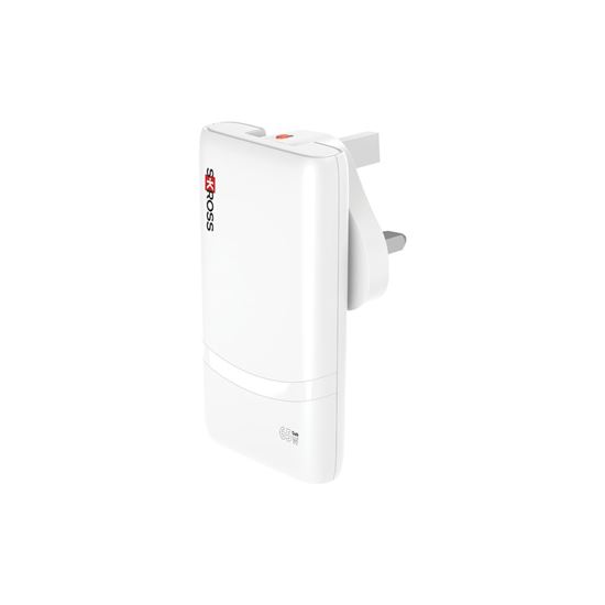 SKROSS USB A+C nabíječka Multihead charger 65W EU+UK+US, typ C+G+A