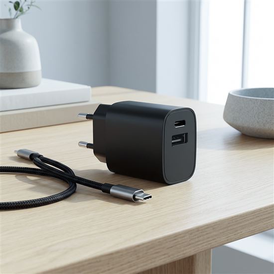 Solight 20W USB-A + USB-C Fast Charger