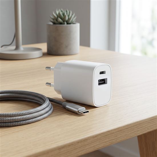 Solight USB-A + USB-C Fast Charger 20W