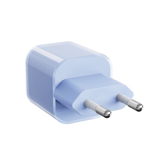 Solight 33W GaN fast charge USB-C adaptér, modrý