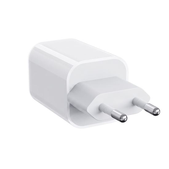 Solight 33W GaN fast charge USB-A + USB-C adaptér, bílý