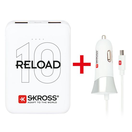SKROSS promo akce powerbank Reload 10 + USB Car Charger zdarma