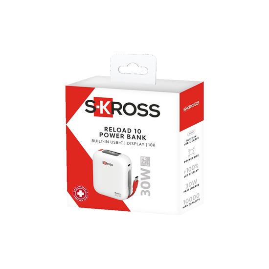 SKROSS powerbank Reload 10, 30W PD, 10 000mAh, USB C+C