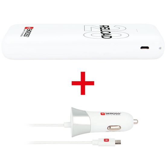 SKROSS PROMOTIONS powerbank Reload 20 + FREE USB Car Charger
