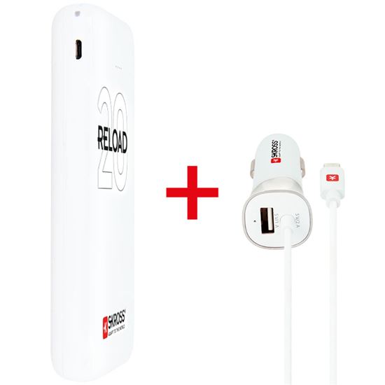 SKROSS PROMOTIONS powerbank Reload 20 + FREE USB Car Charger