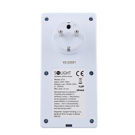 Solight DT01 - Interruptor temporizador 230V/16A