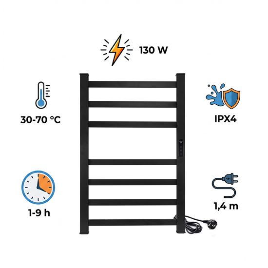 Solight electric towel dryer 130W