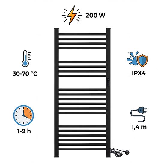 Solight electric towel warmer 200W
