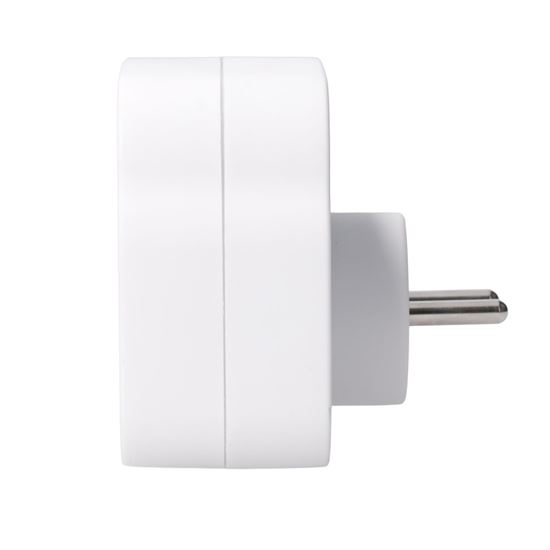 Solight adaptor 2 x 16A, USB A+C fast charger 20W PD, on-off switch, white