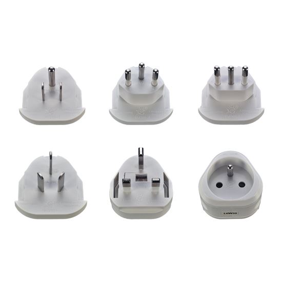 Solight Travel adapter universal, earthed