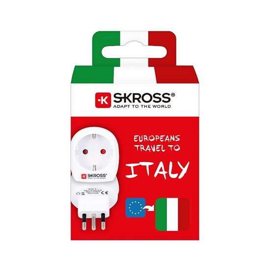 SKROSS cestovní adaptér pro použití v Itálii